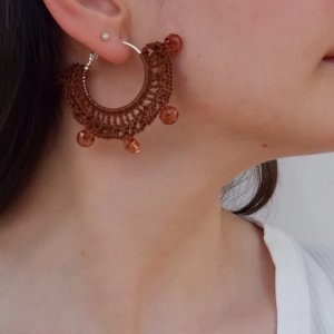 Pendiente de Crochet Aro "Halito"